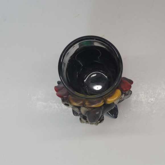 Mayan Aztec Warrior With Jaguar Headdress Handmade Clay Shot Glass - Picture 5 of 8